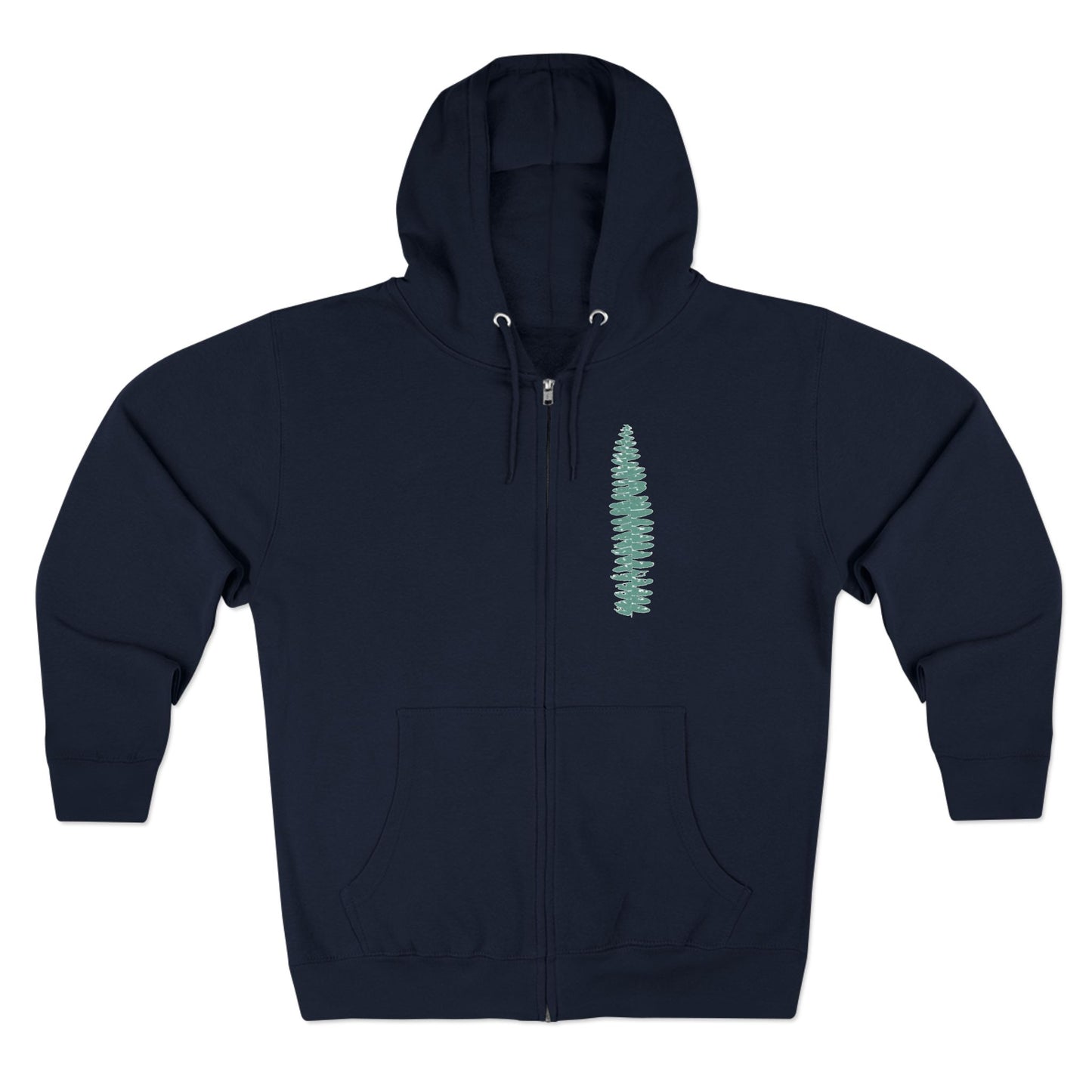 Green Fern, Forest Bathing Unisex Zip Hoodie, THE STORE, by avalove