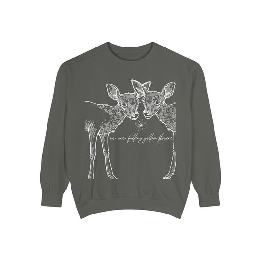 Two Deer Classic Garment-Dyed Sweatshirt- UNISEX