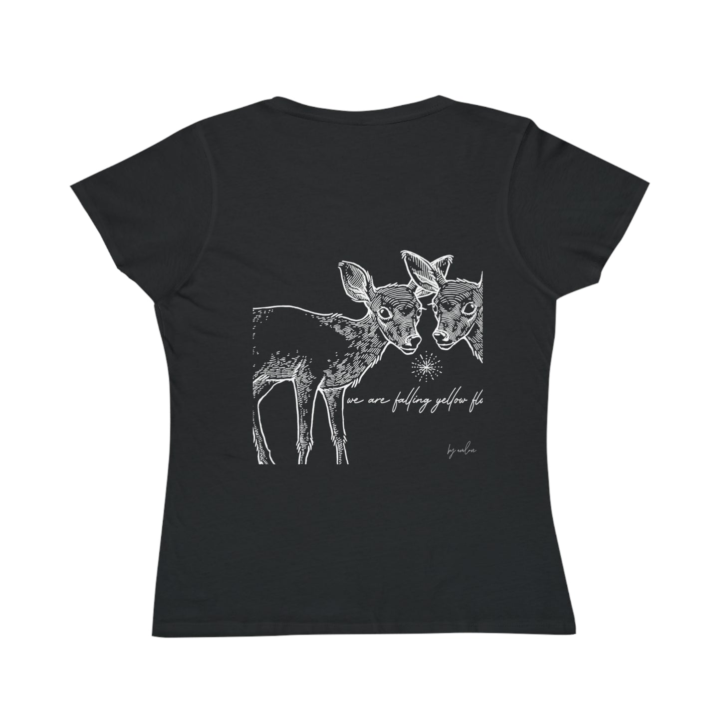 Two Deer, We are Falling Flowers Women's Organic Tee