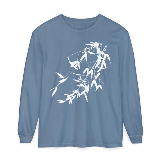 Bamboo Unisex Garment-dyed Long Sleeve T-Shirt- The Store, by avalove