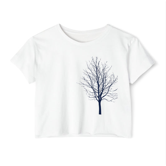 Single Tree Women's Festival Crop Top Tee- The Store by avalove