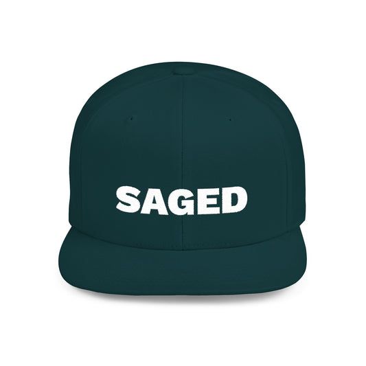 SAGED Flat Bill Snapback Hat