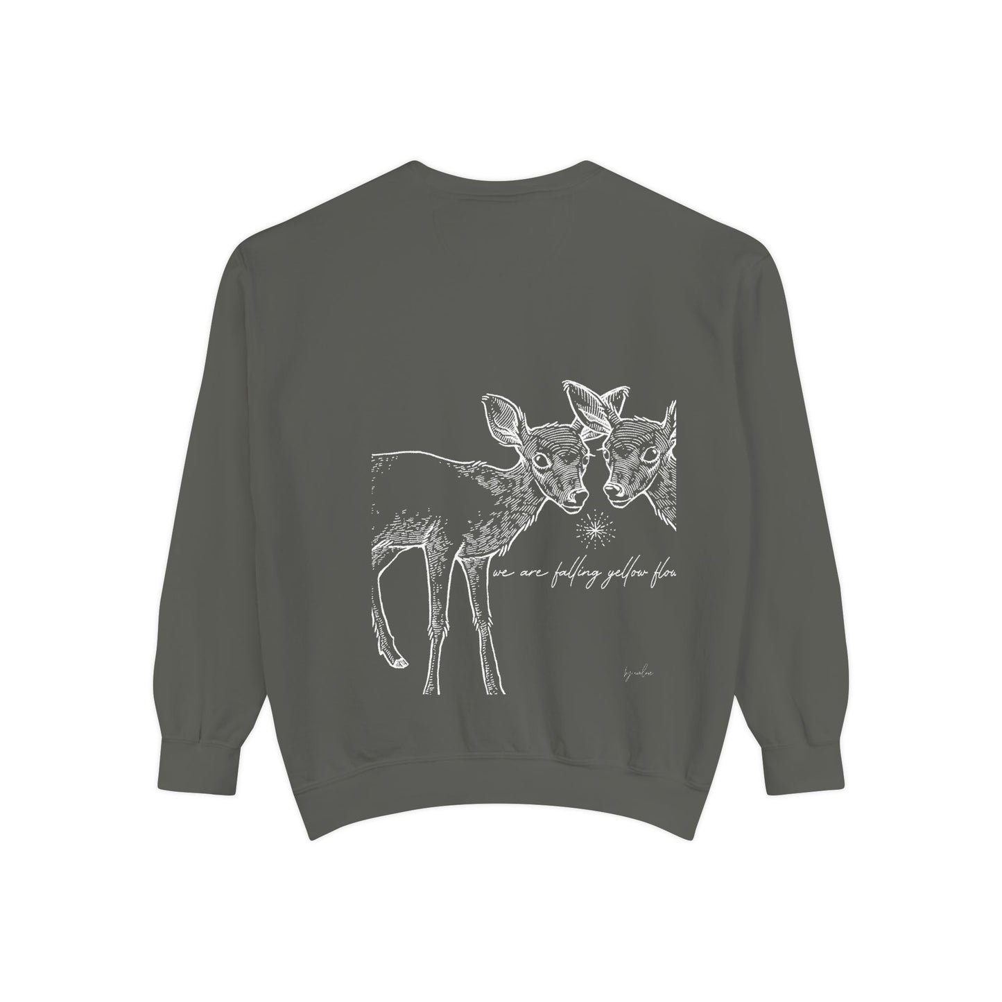 Two Deer Classic Garment-Dyed Sweatshirt- UNISEX