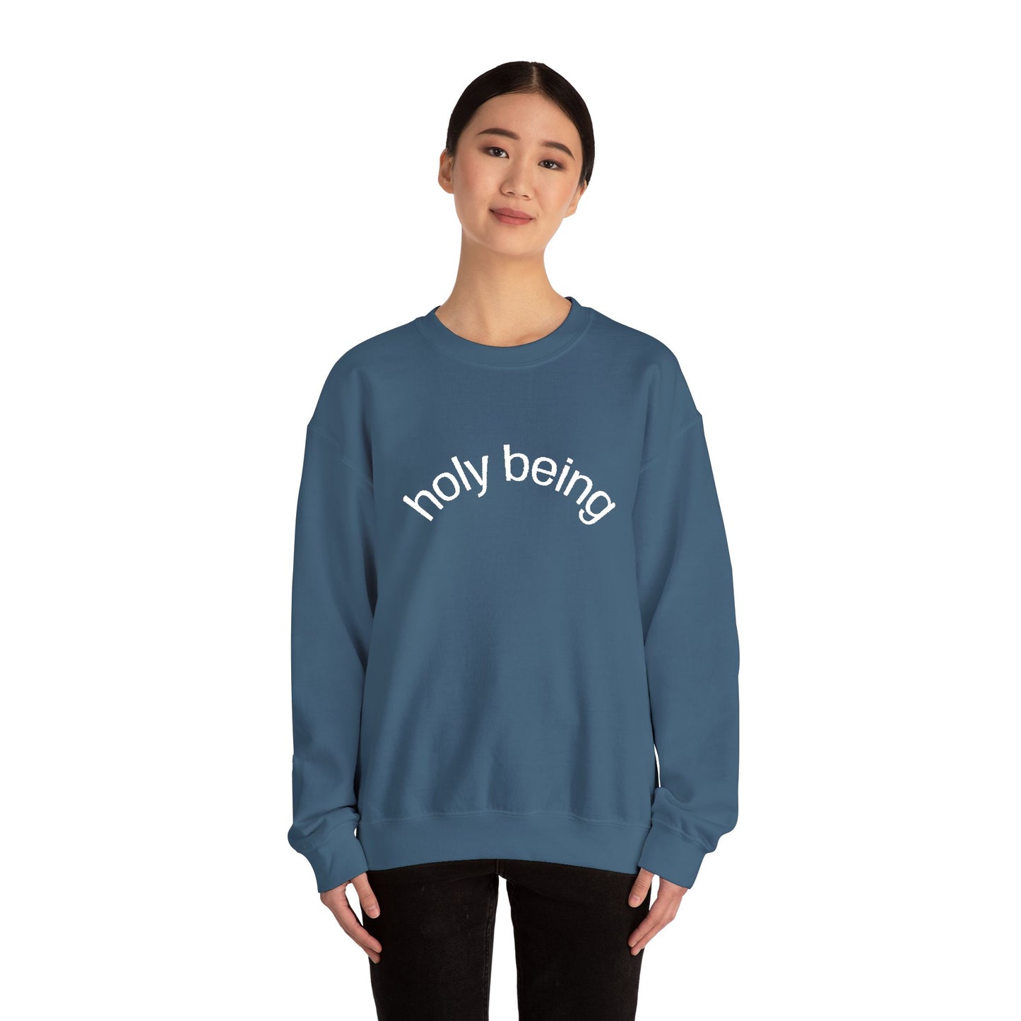 Holy Being Crewneck Sweatshirt, Embroidered, THE STORE by avalove
