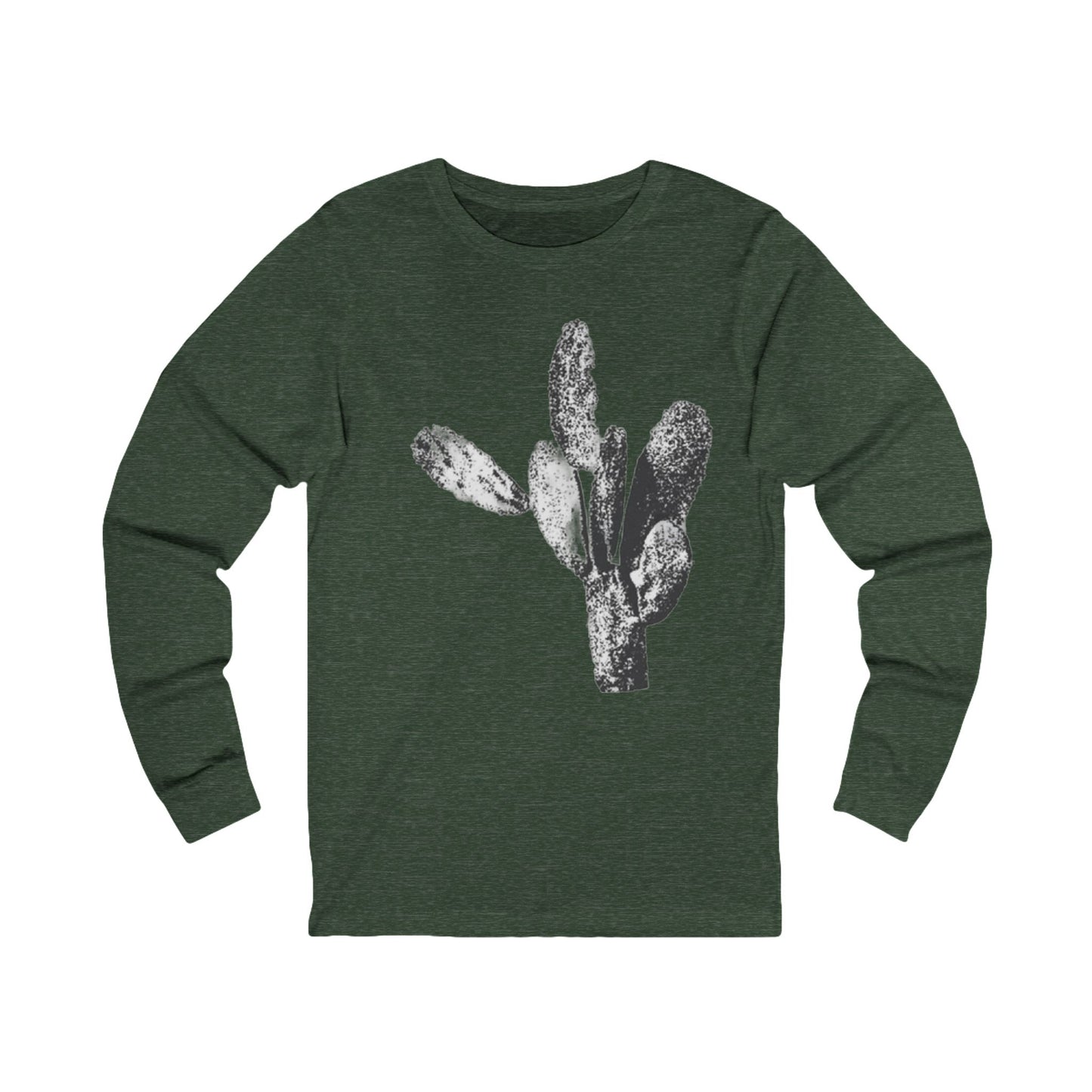 Saguaro Cactus Graphic Long Sleeve Tee — Minimal Desert Botanical Shirt, THE STORE by avalove