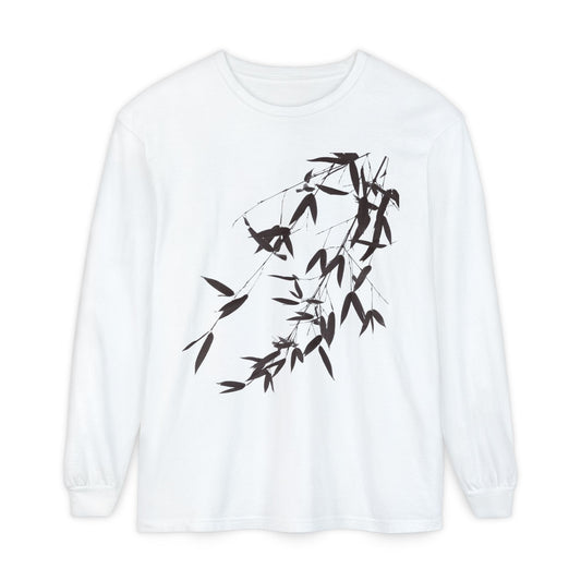 Bamboo Unisex Garment-dyed Long Sleeve T-Shirt- The Store, by avalove