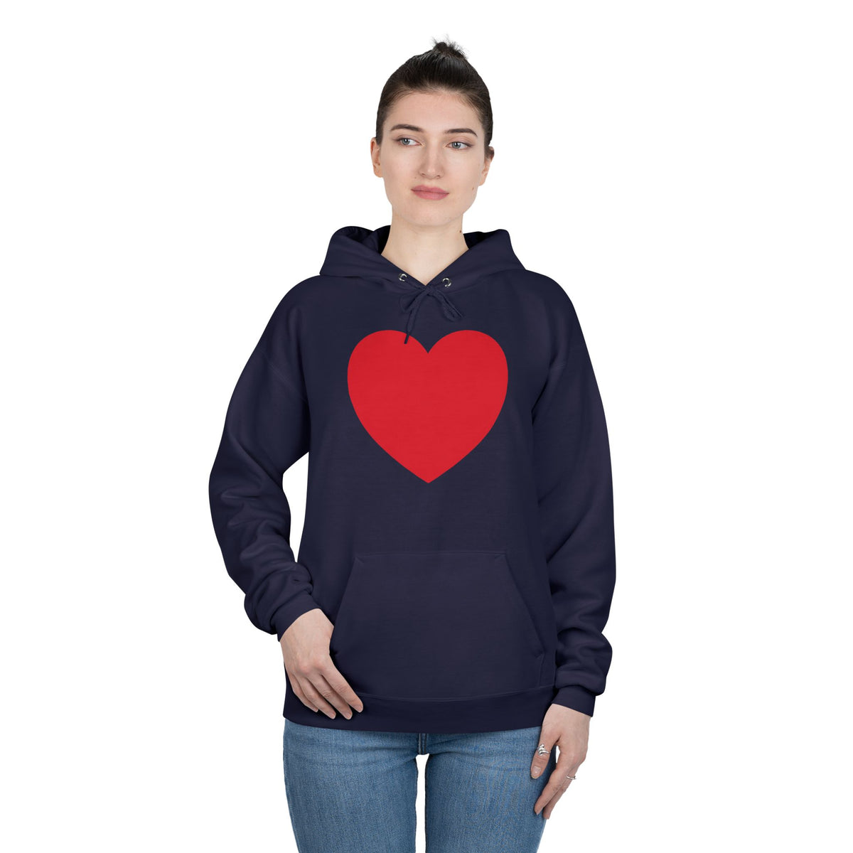 I WEAR MY HEART ON MY SLEEVE Unisex EcoSmart® Pullover Hoodie Sweatshirt- THE STORE by avalove
