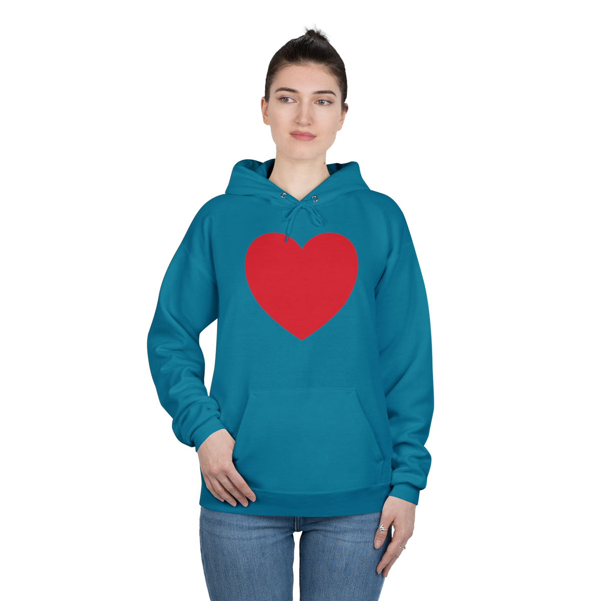 I WEAR MY HEART ON MY SLEEVE Unisex EcoSmart® Pullover Hoodie Sweatshirt- THE STORE by avalove