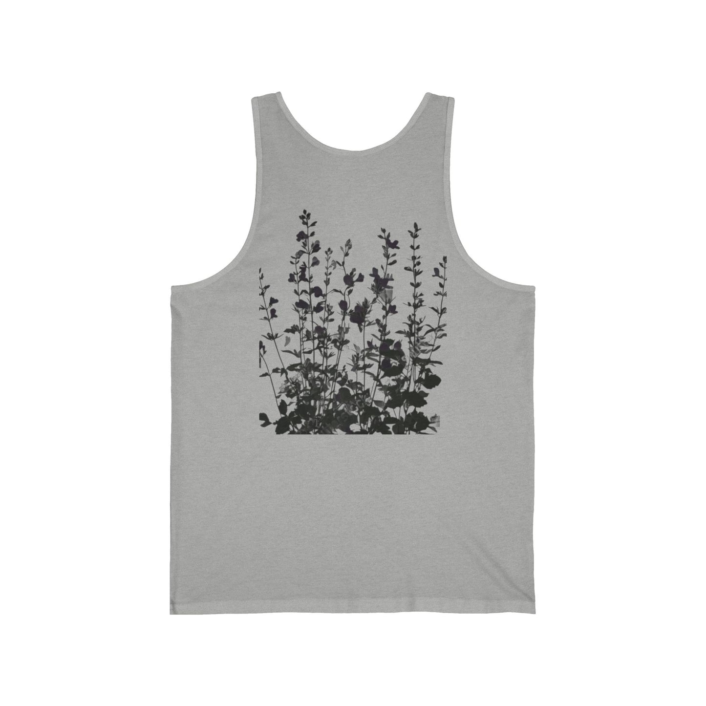 Black Wildflower Botanical Silhouette Tank Top —THE STORE BY AVALOVE
