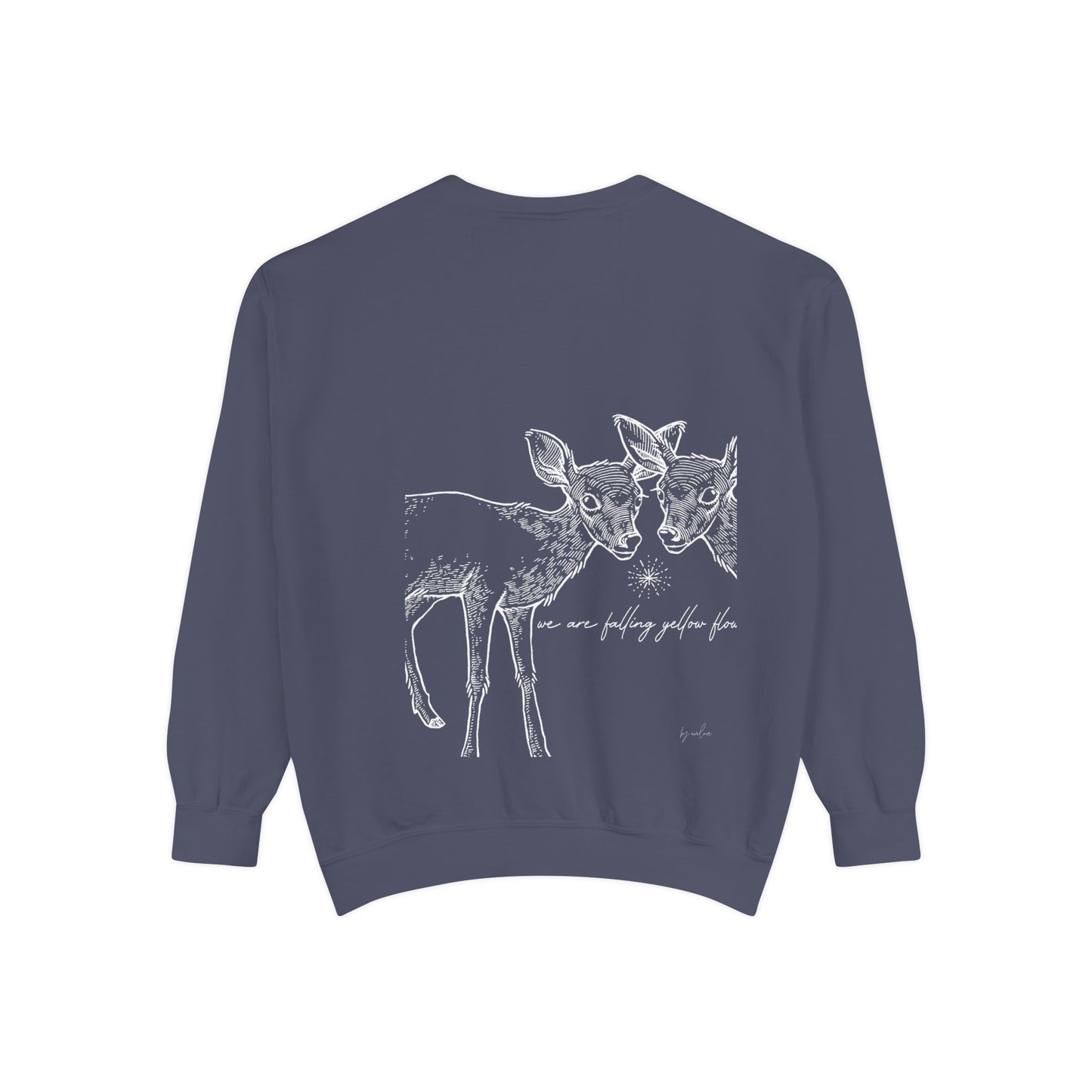 Two Deer Classic Garment-Dyed Sweatshirt- UNISEX