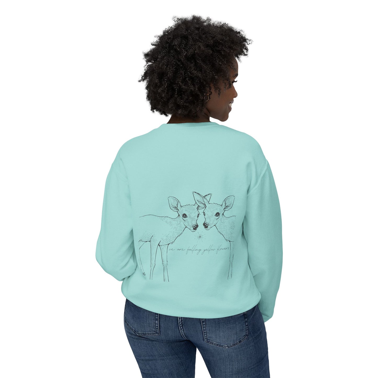 Two Deer: We are Falling Flowers Sweatshirt, Unisex- THE STORE by avalove
