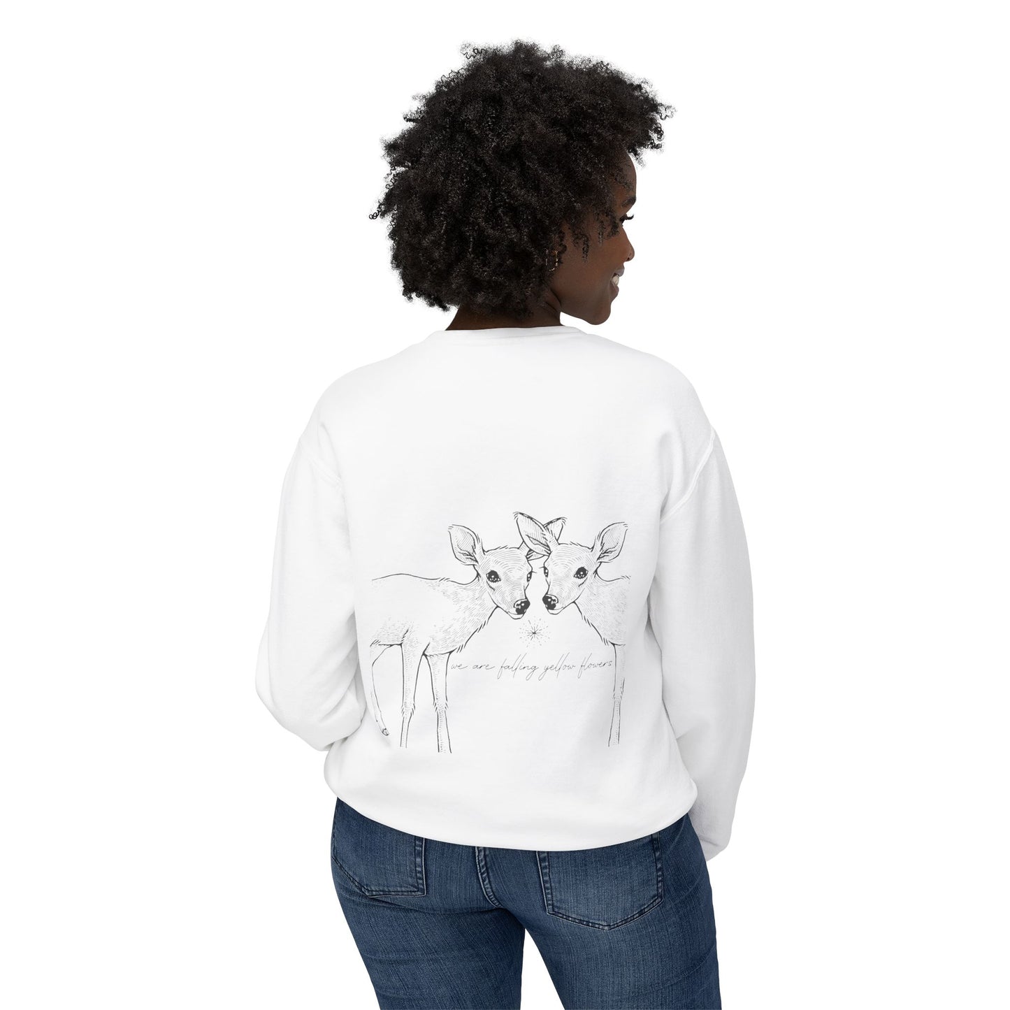 Two Deer: We are Falling Flowers Sweatshirt, Unisex- THE STORE by avalove