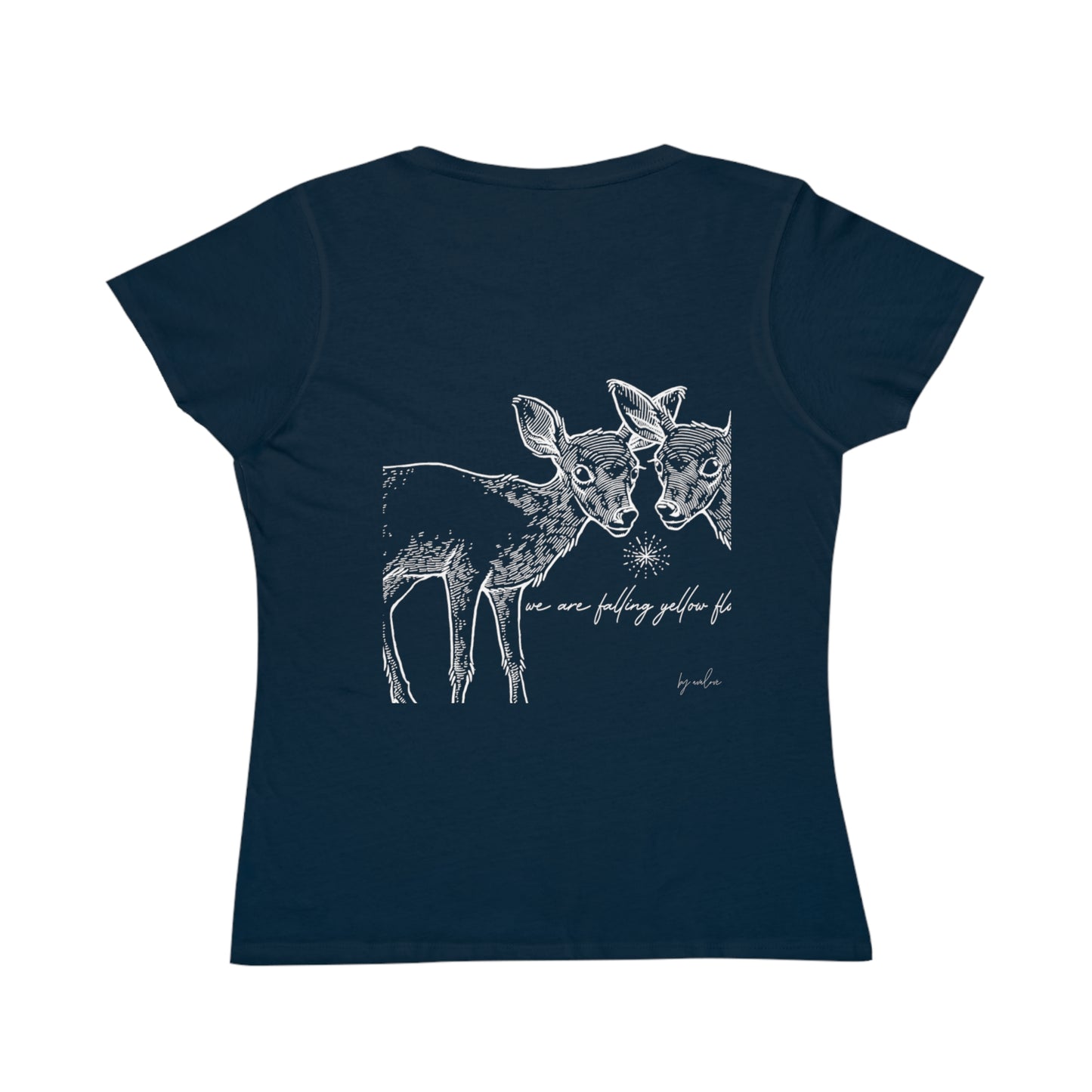 Two Deer, We are Falling Flowers Women's Organic Tee