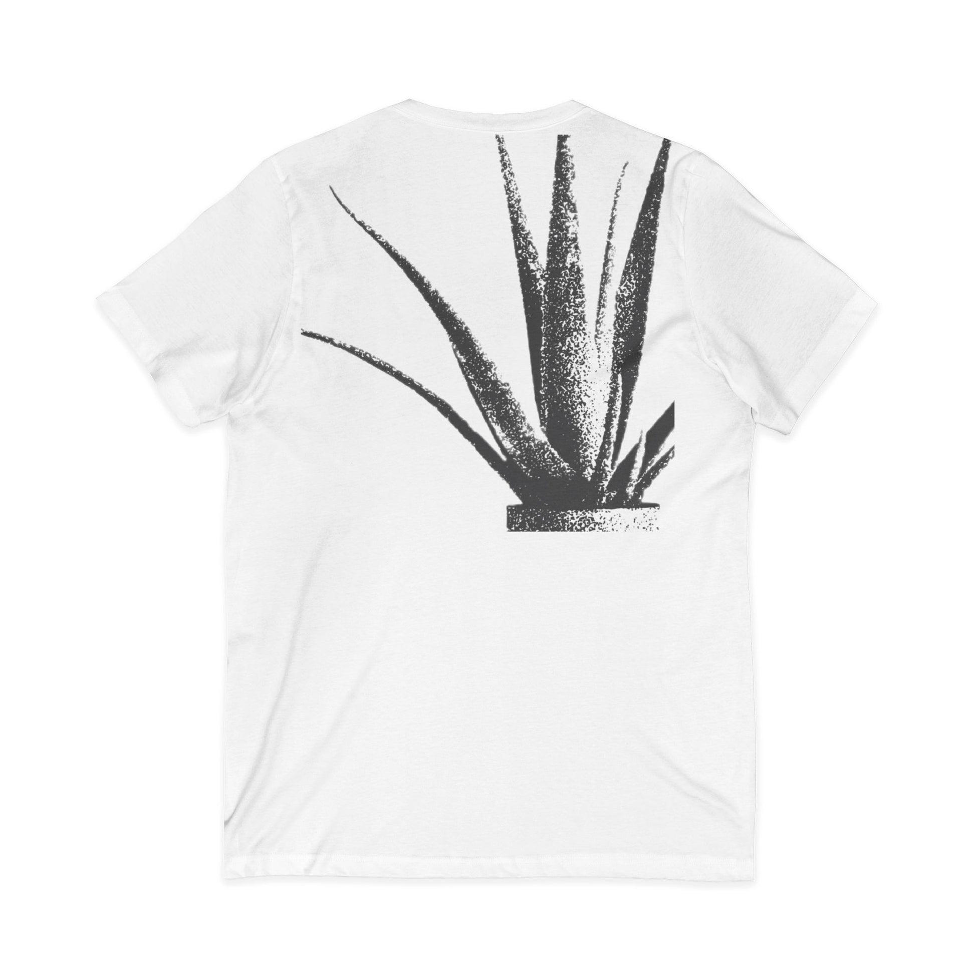 Aloe Plant V-Neck Tee — Minimalist Botanical Graphic Shirt, THE STORE by avalove