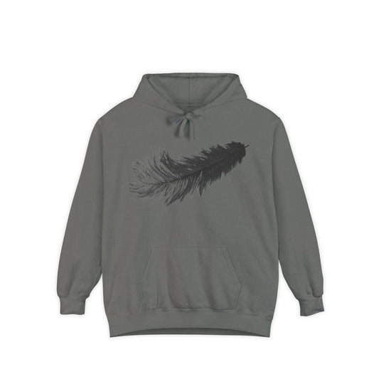 The Writer's Quill Unisex Garment-Dyed Hoodie- The Store by avalove