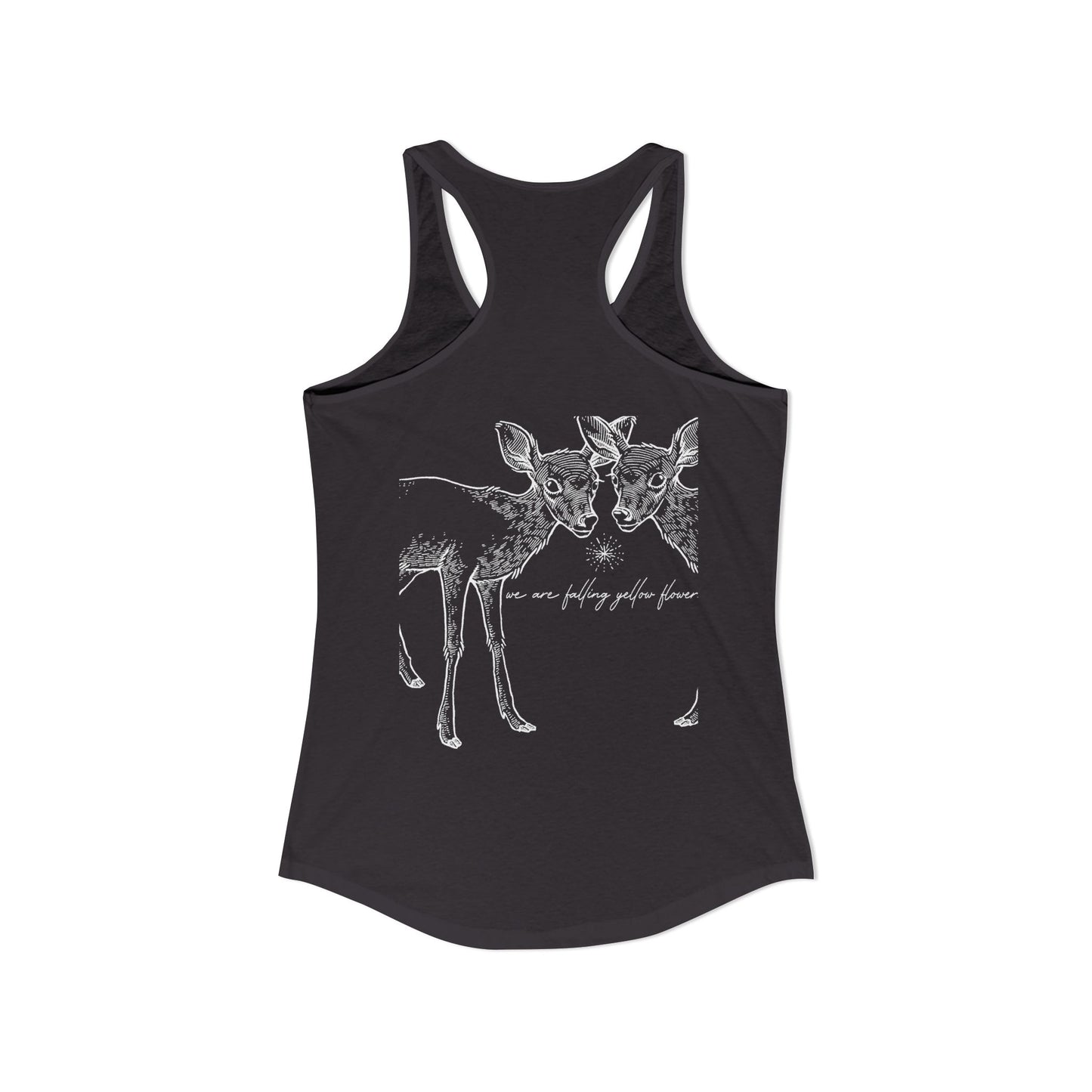 Two Deer- We Are Falling Flowers- Tank Basic- THE STORE, by avalove