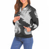 Writer's Quill Bomber Jacket- Black + Silver