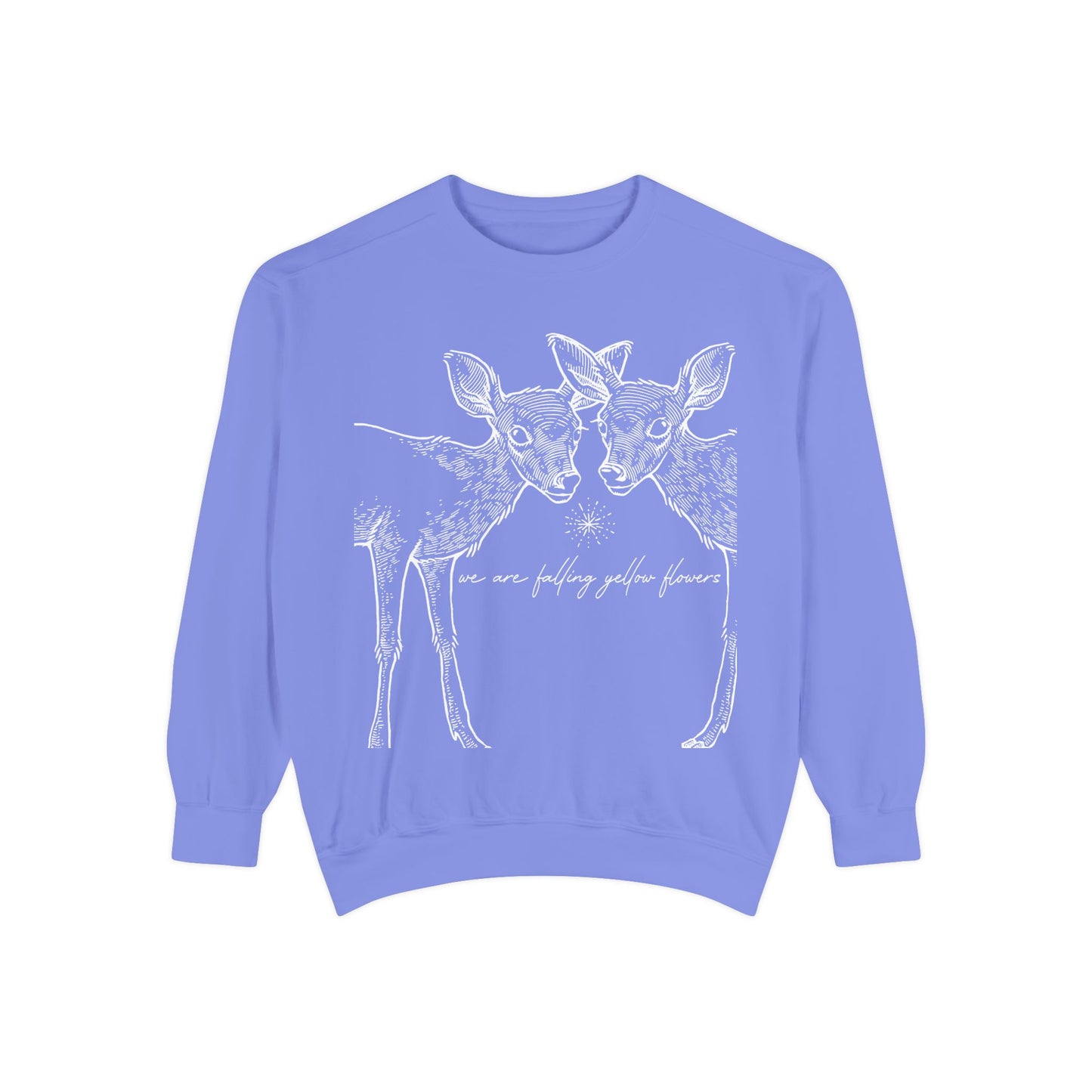 Two Deer Classic Garment-Dyed Sweatshirt- UNISEX