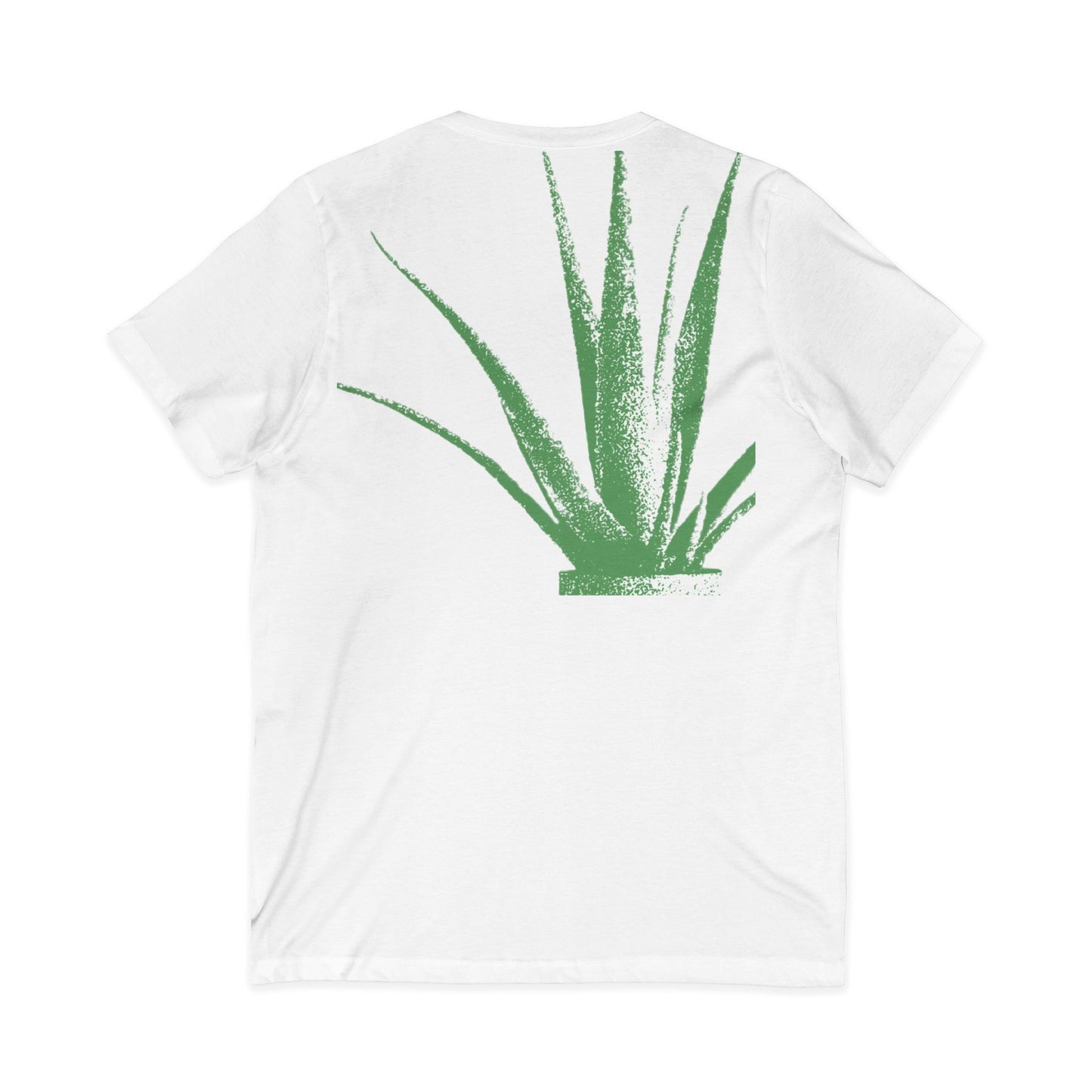 Aloe Plant V-Neck Tee — Minimalist Green Succulent Shirt, THE STORE by avalove