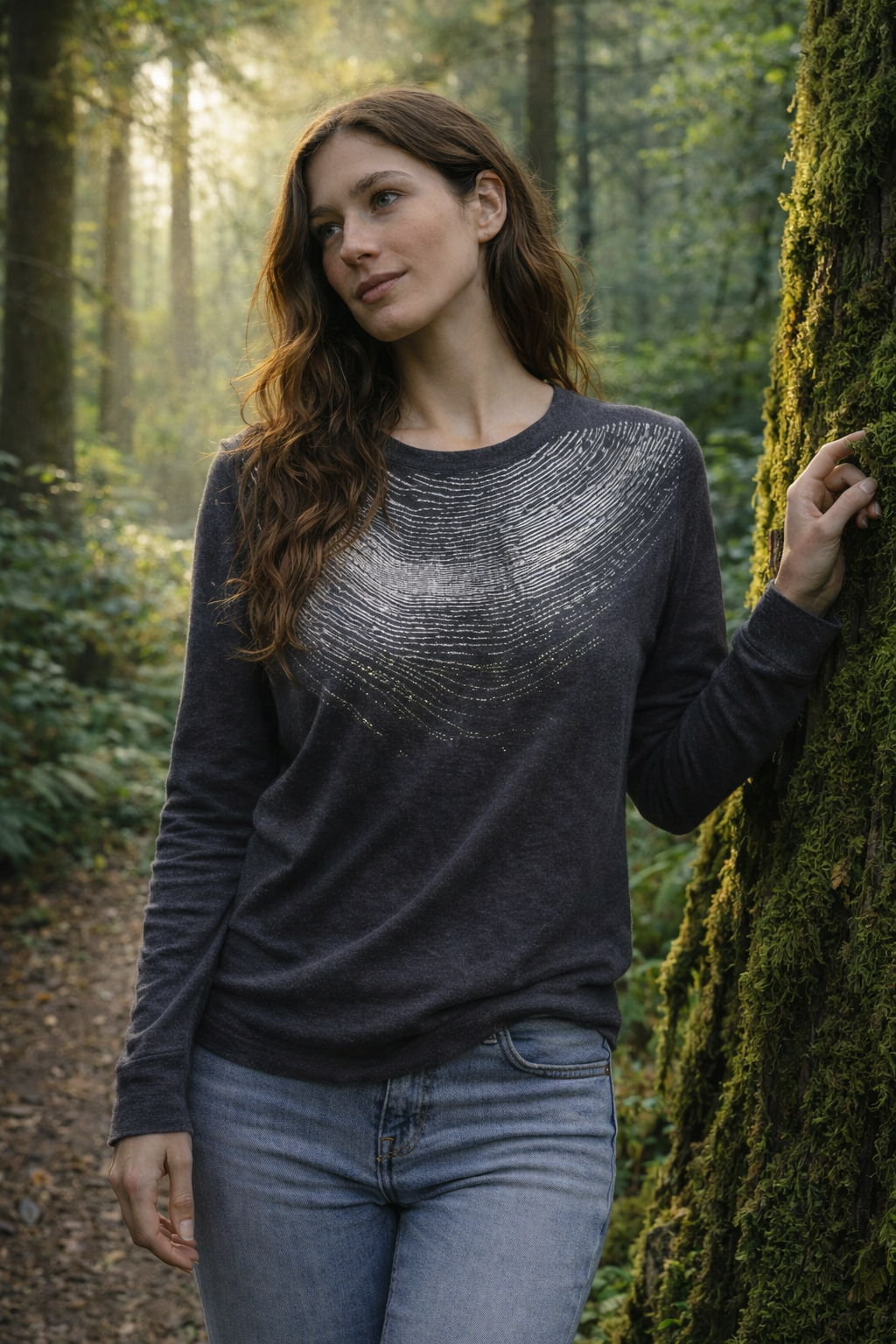 Wood Cut Fleecy Sweater-Limited Edition