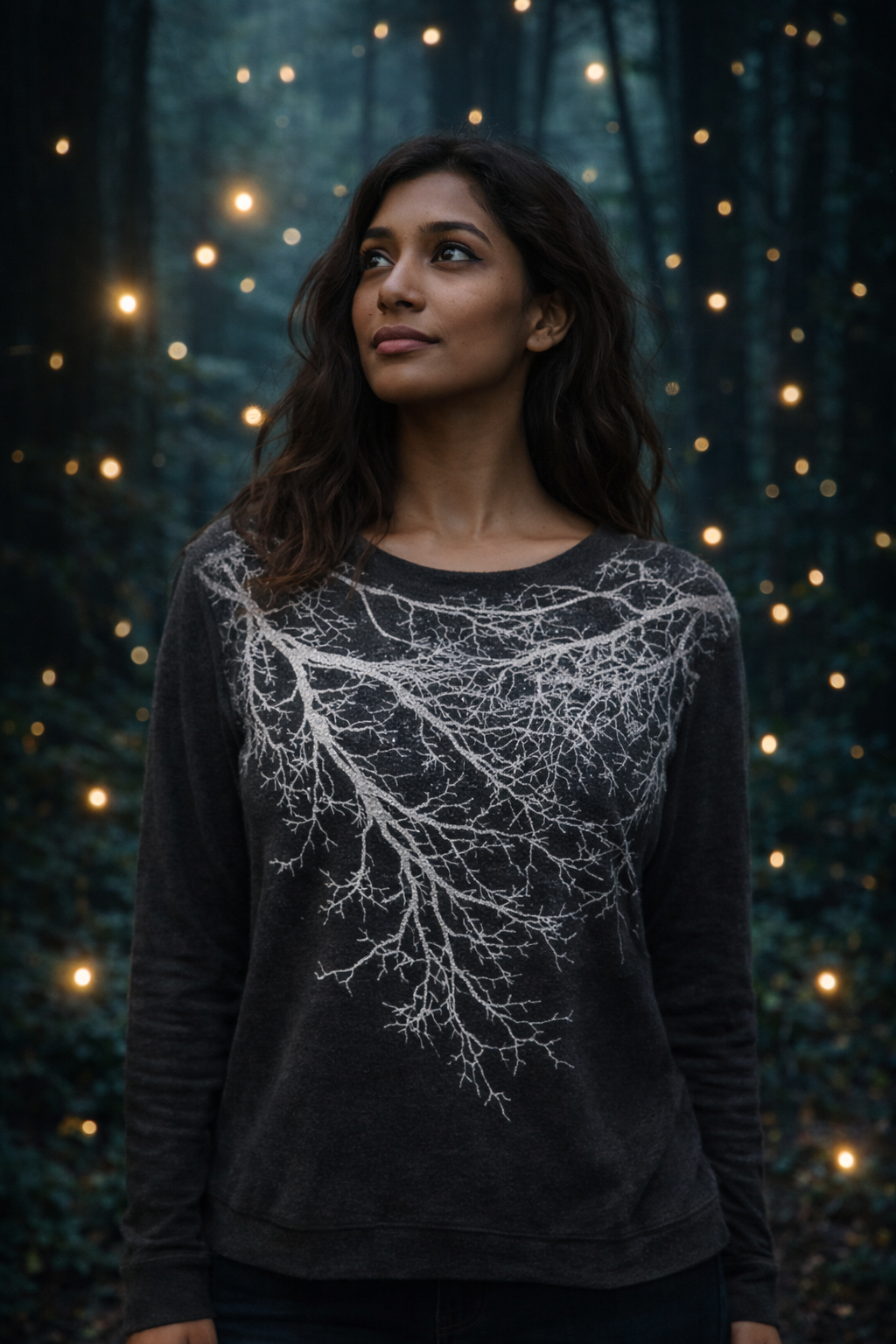 Moon Trees Cashmere Fleece Sweater