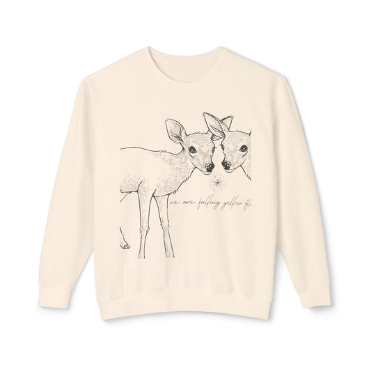 Two Deer: We are Falling Flowers Sweatshirt, Unisex- THE STORE by avalove