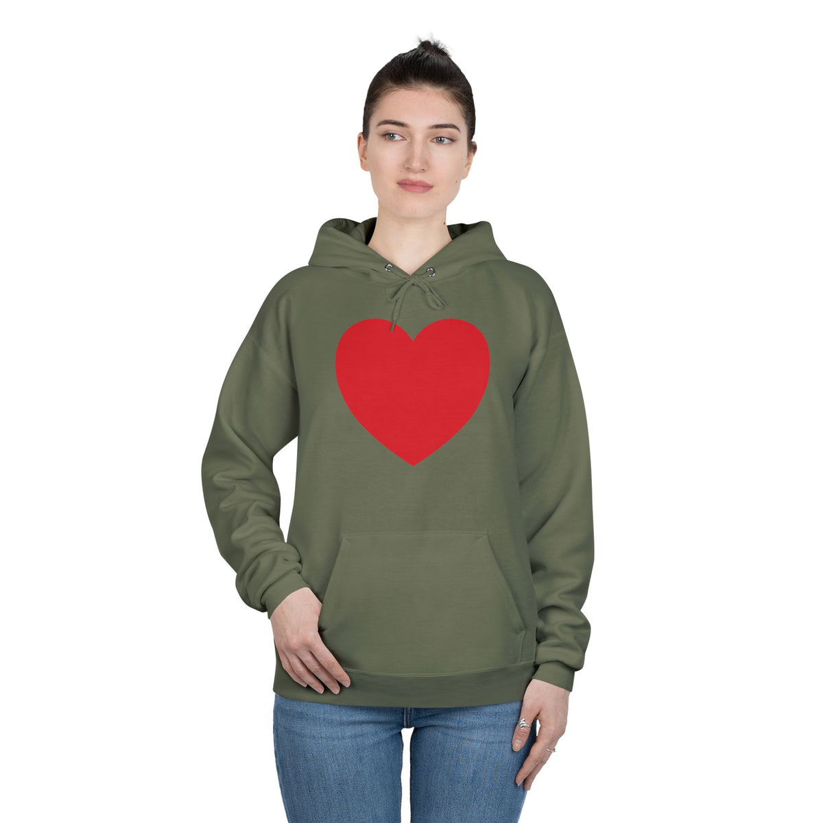 I WEAR MY HEART ON MY SLEEVE Unisex EcoSmart® Pullover Hoodie Sweatshirt- THE STORE by avalove