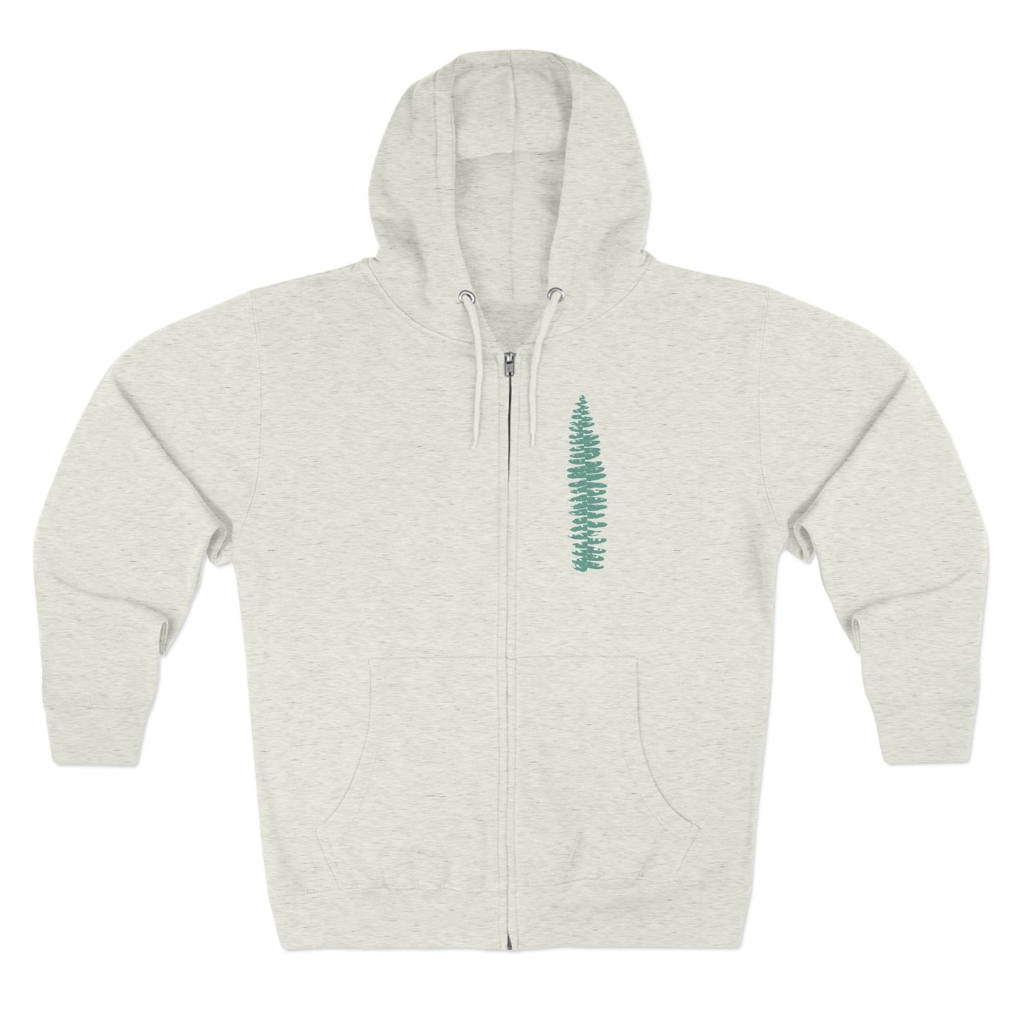 Green Fern, Forest Bathing Unisex Zip Hoodie, THE STORE, by avalove