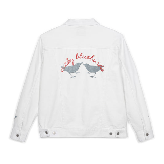 Lucky Bluebirds Unisex Denim Jacket (Embroidery)