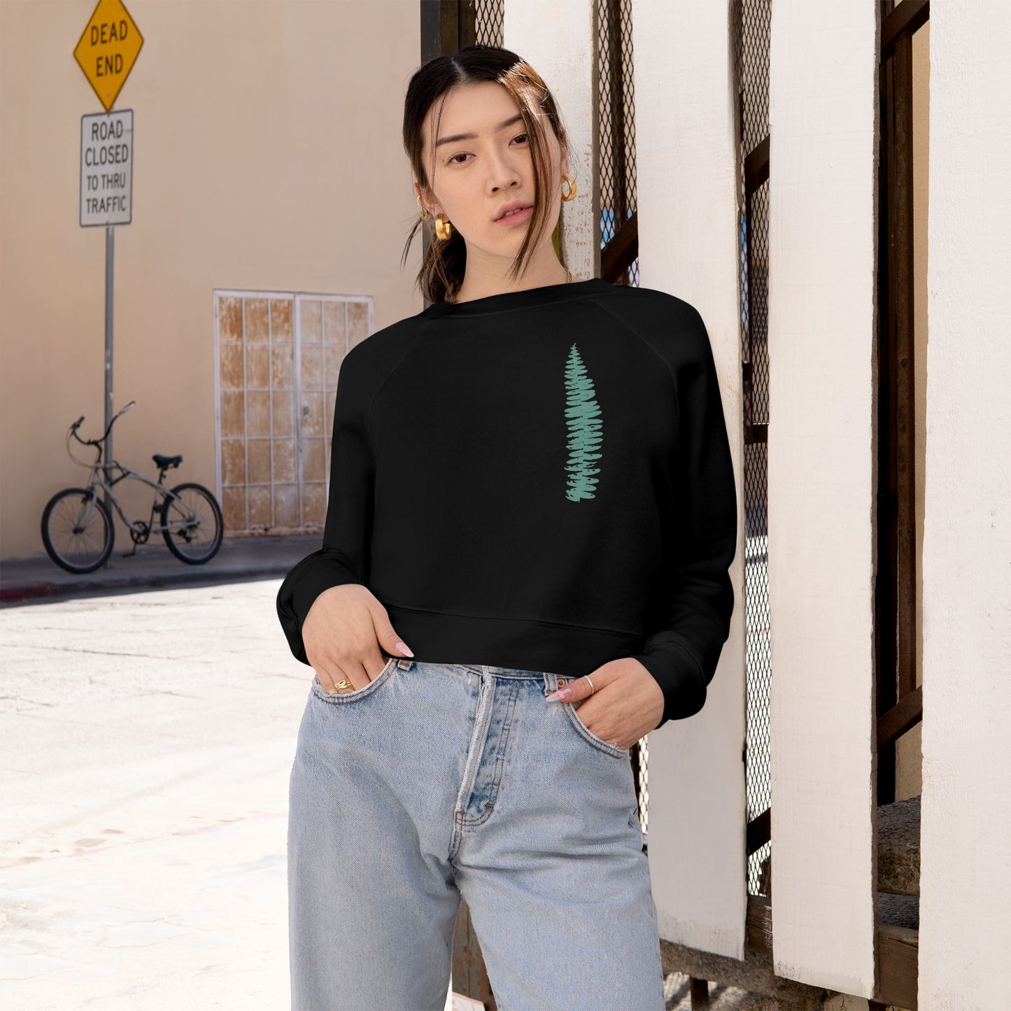 The Green Fern, Forest Bather! - Women's Fleece Pullover - The Store, by avalove