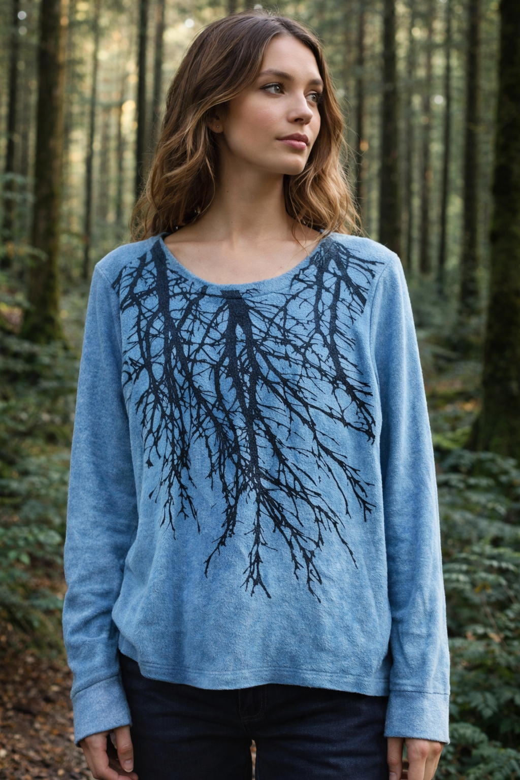 Tribe Tree fleece basic sweater ultra vegan cashmere-lux