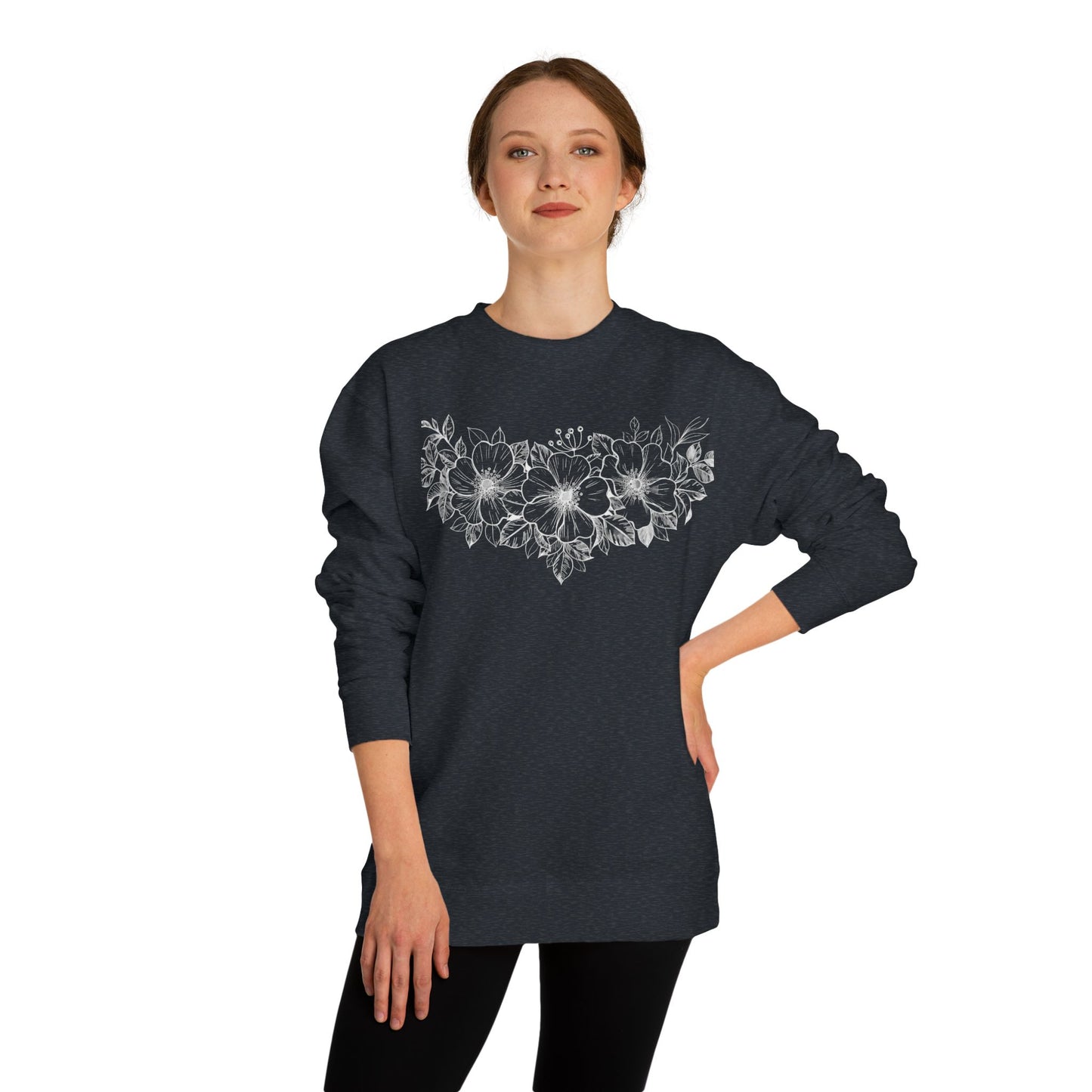 Cowgirl Flowers Crewneck Sweatshirt- The Store, by avalove
