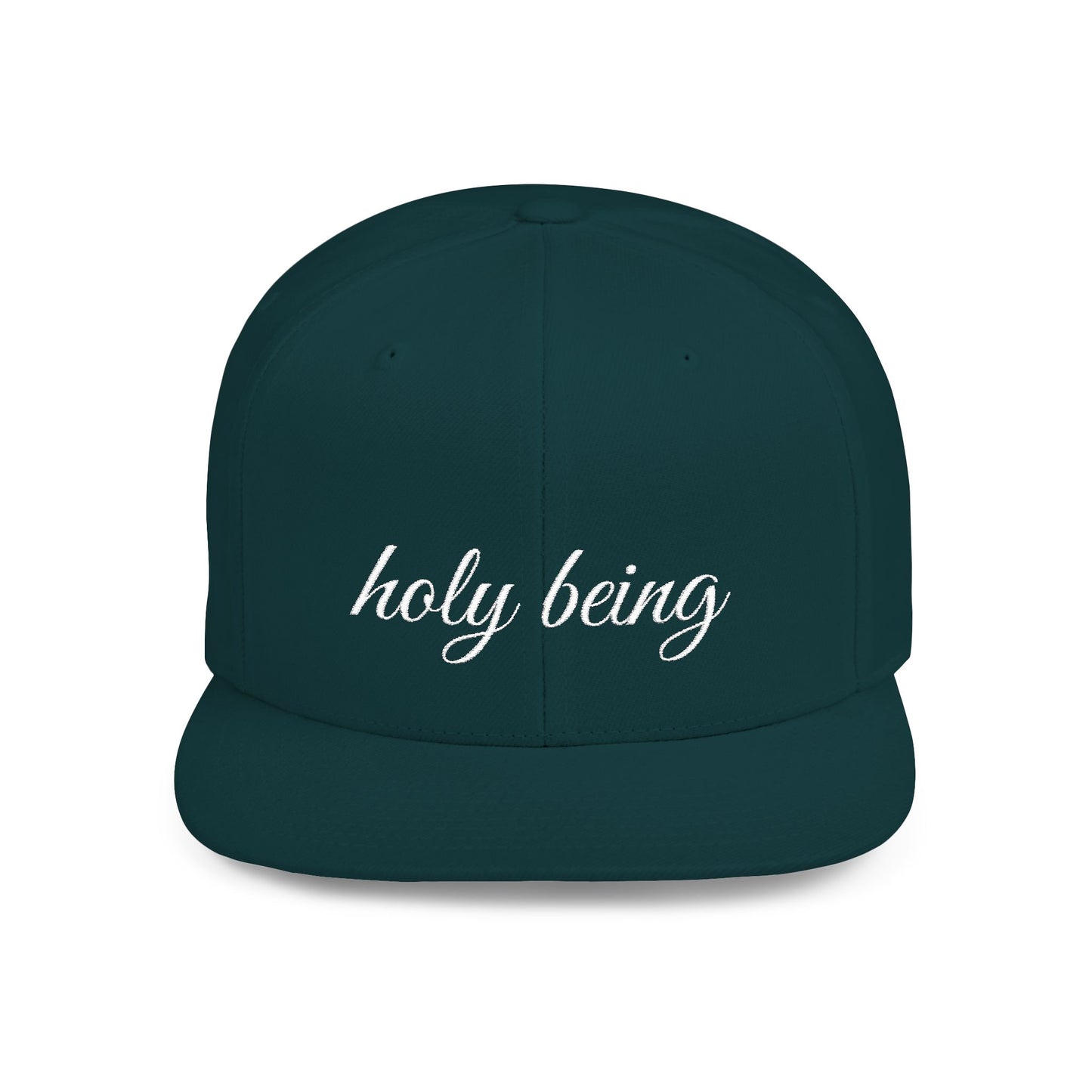 Holy Being Flat Bill Snapback Hat