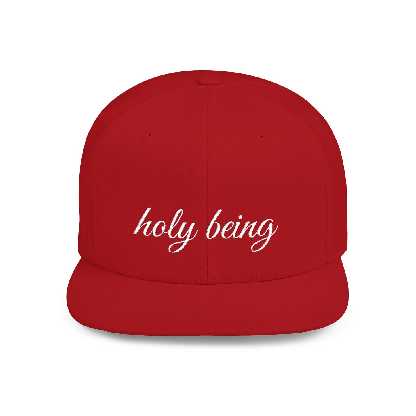 Holy Being Flat Bill Snapback Hat