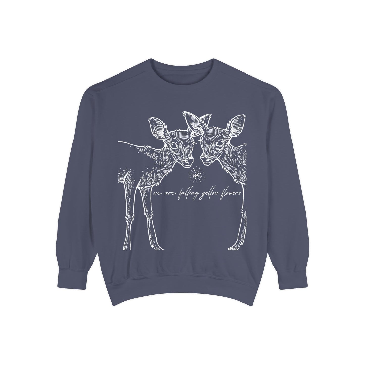 Two Deer Classic Garment-Dyed Sweatshirt- UNISEX