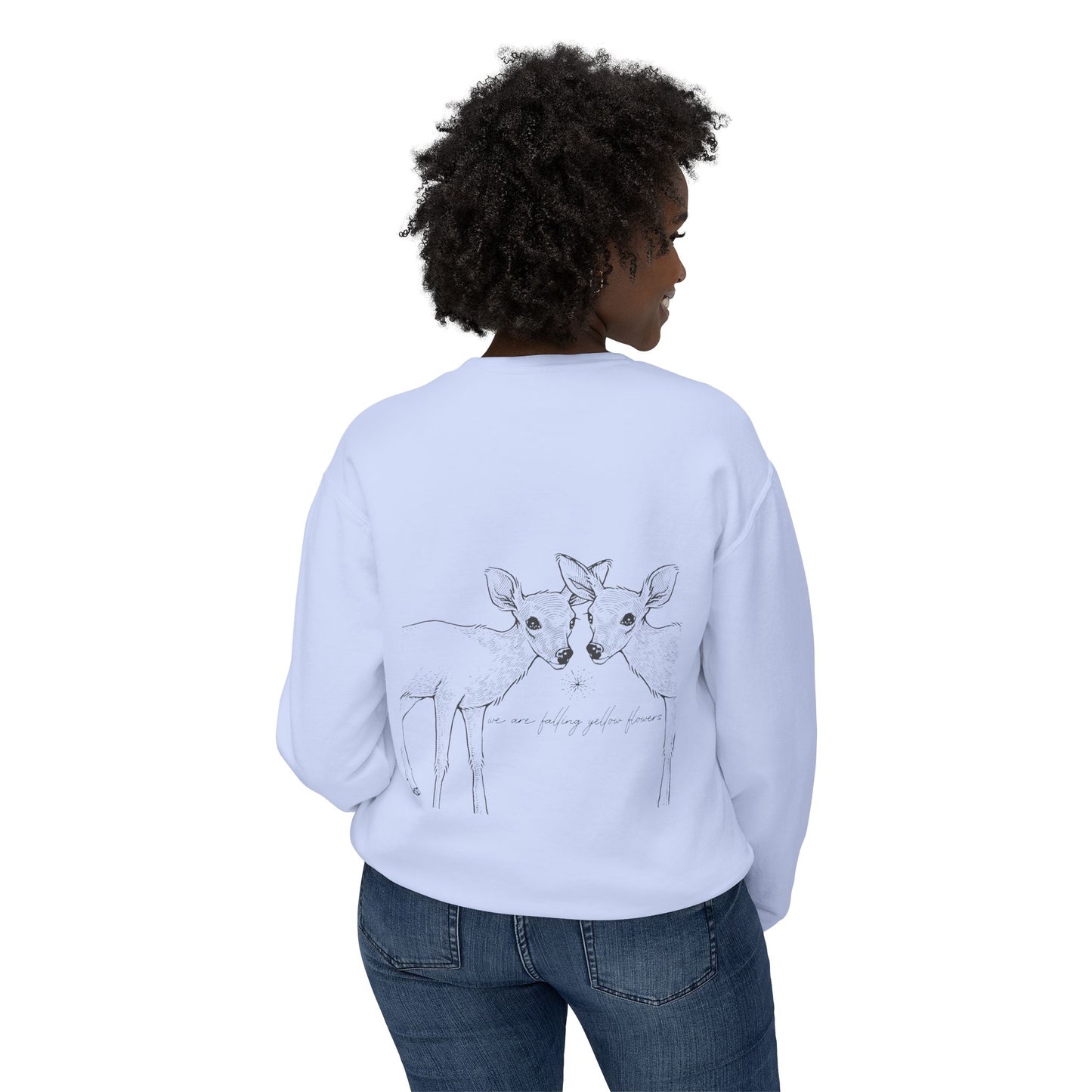 Two Deer: We are Falling Flowers Sweatshirt, Unisex- THE STORE by avalove