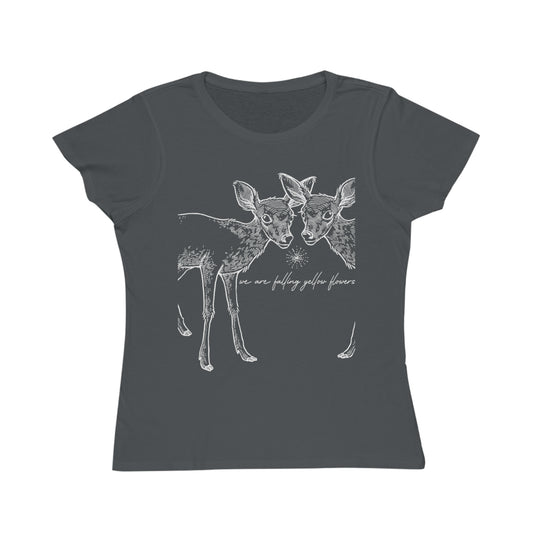 Two Deer, We are Falling Flowers Women's Organic Tee