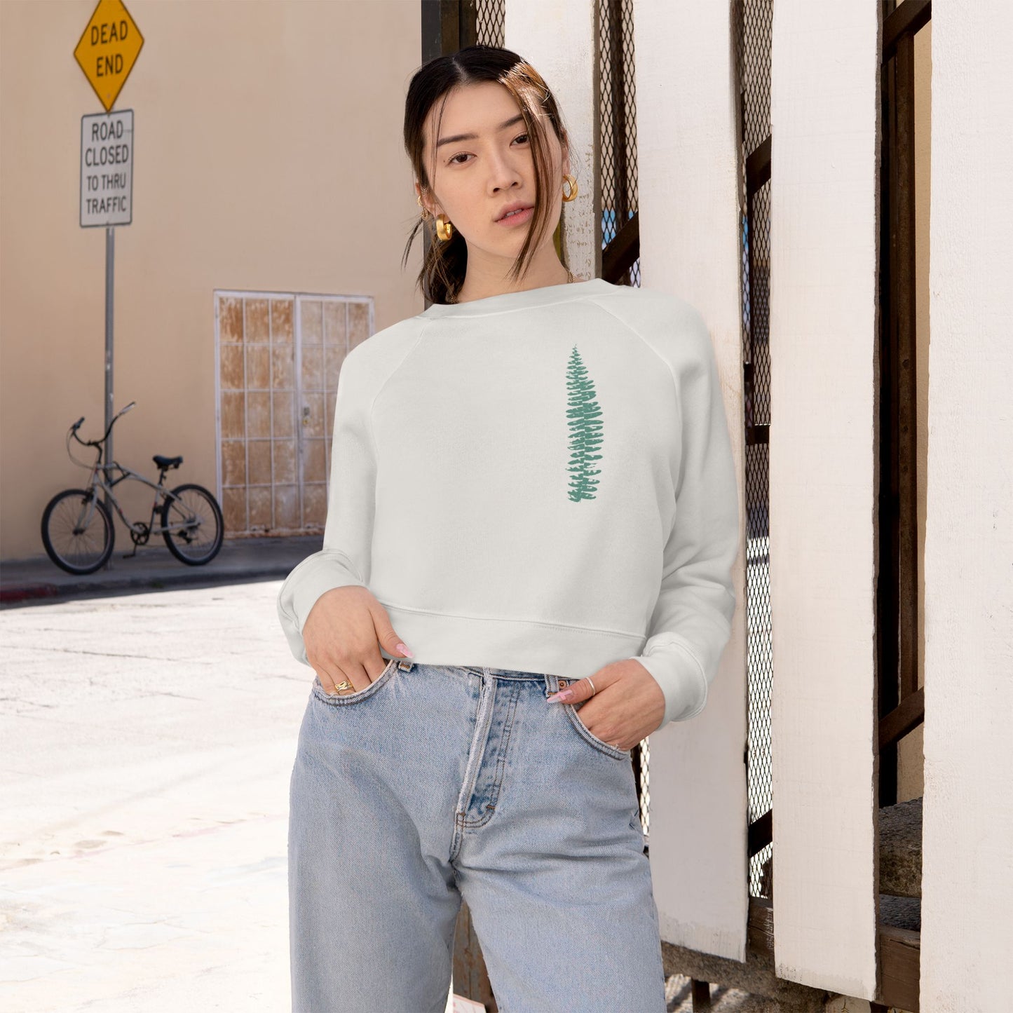 The Green Fern, Forest Bather! - Women's Fleece Pullover - The Store, by avalove