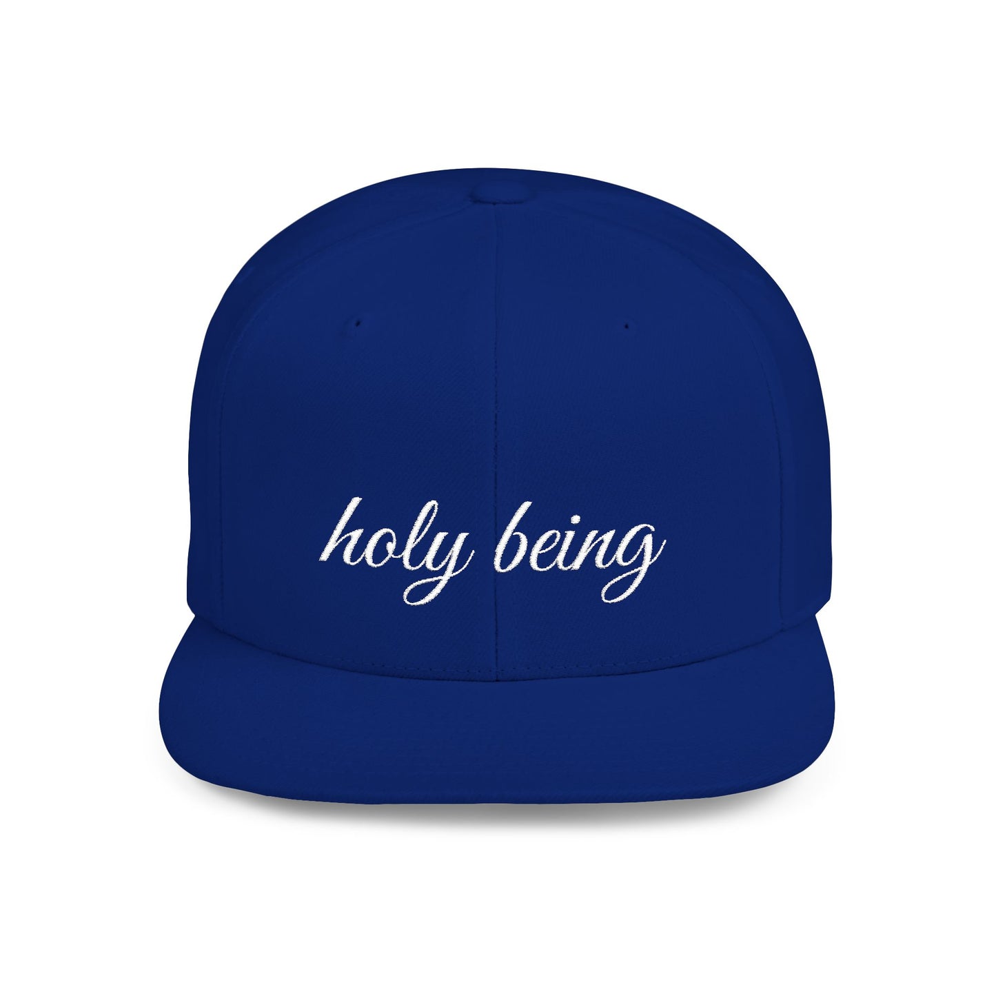 Holy Being Flat Bill Snapback Hat