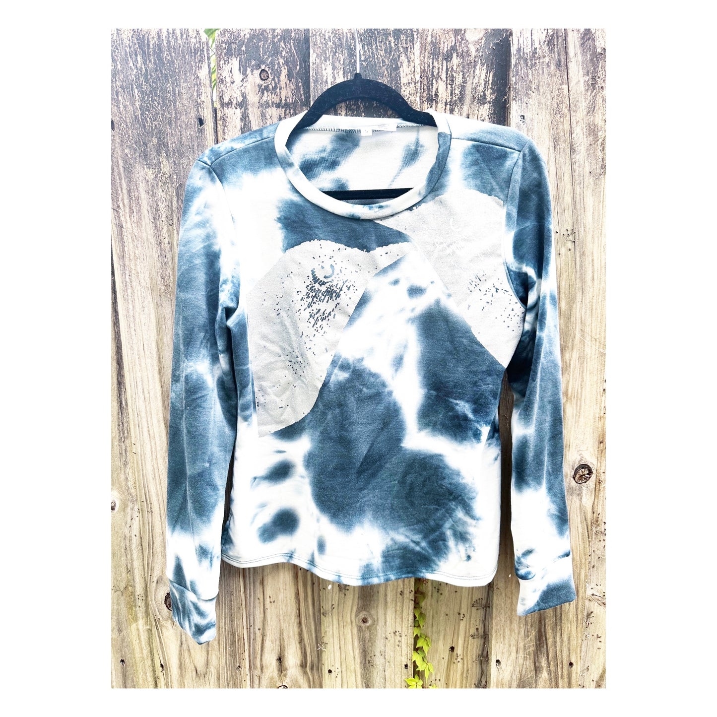 Moonbirds Tie Dye Silver + black night sweatshirt