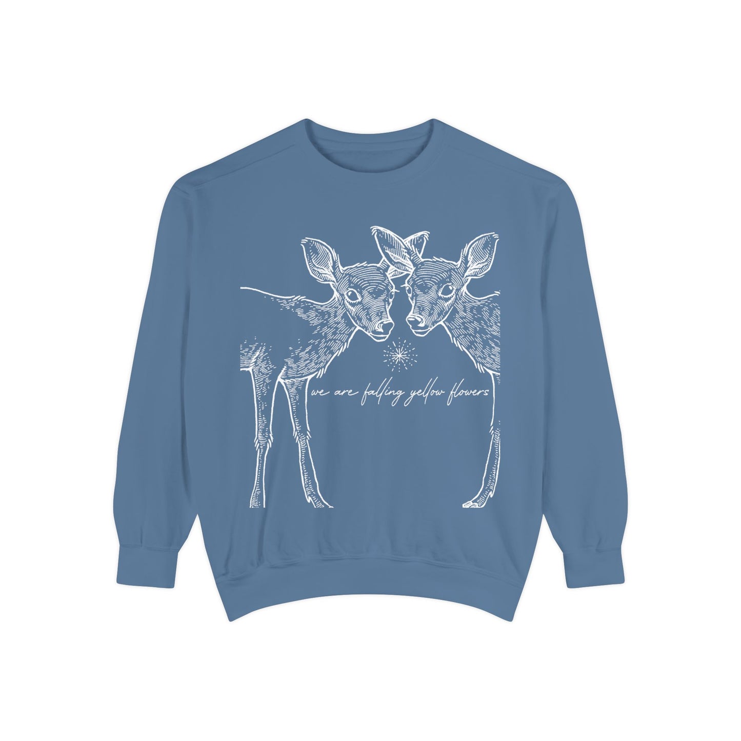 Two Deer Classic Garment-Dyed Sweatshirt- UNISEX