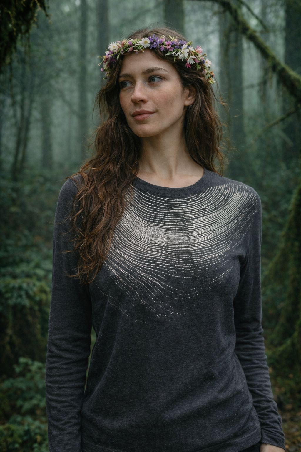 Wood Cut Fleecy Sweater-Limited Edition