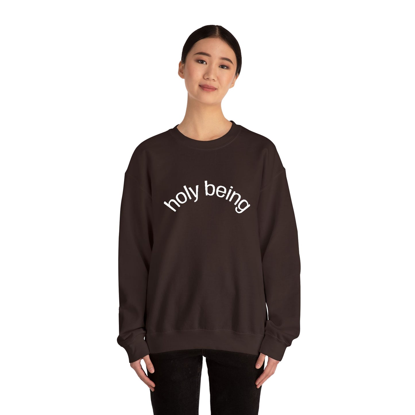 Holy Being Crewneck Sweatshirt, Embroidered, THE STORE by avalove