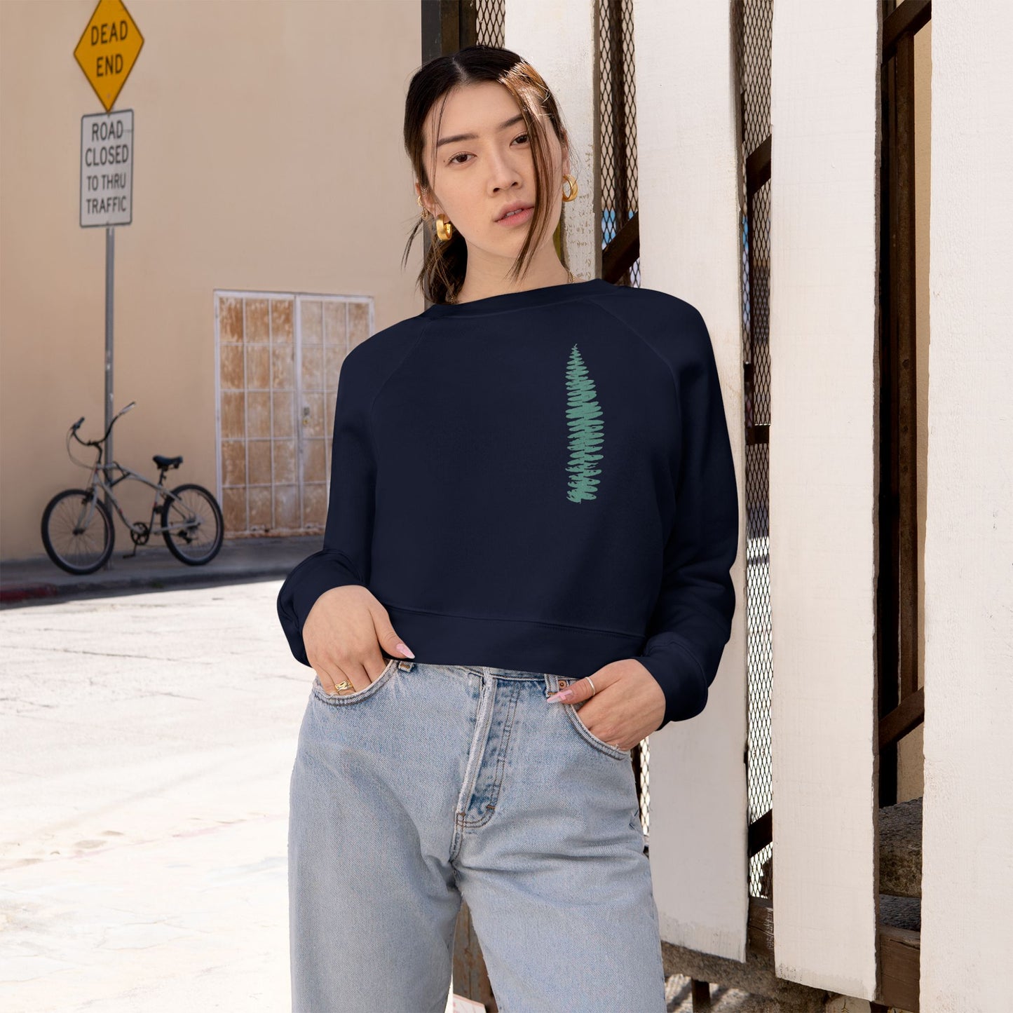 The Green Fern, Forest Bather! - Women's Fleece Pullover - The Store, by avalove