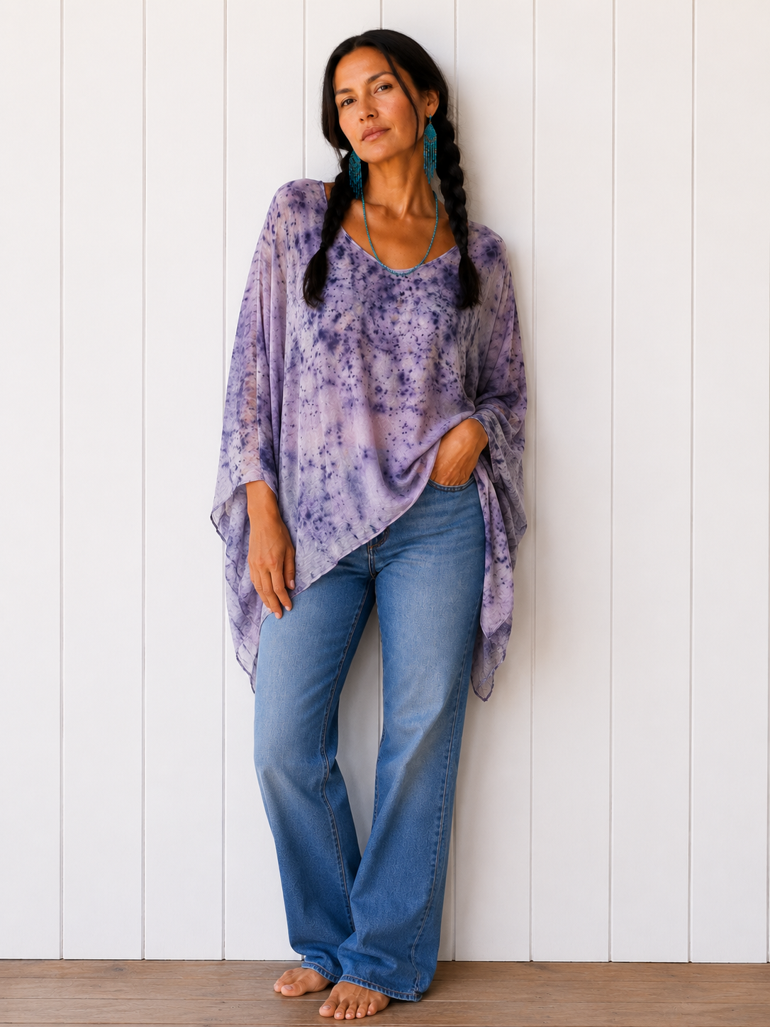 Rose Dyed: Flowy Caftan: Just Rose