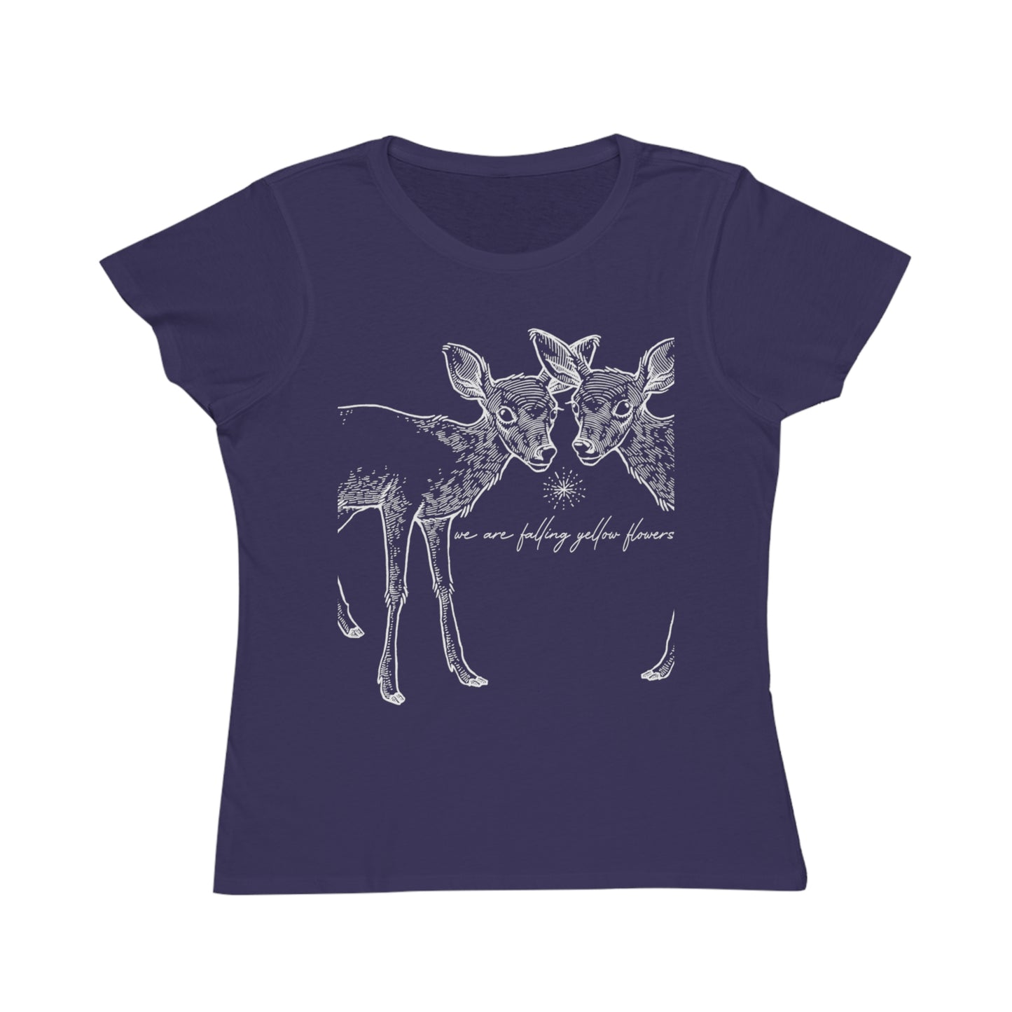 Two Deer, We are Falling Flowers Women's Organic Tee