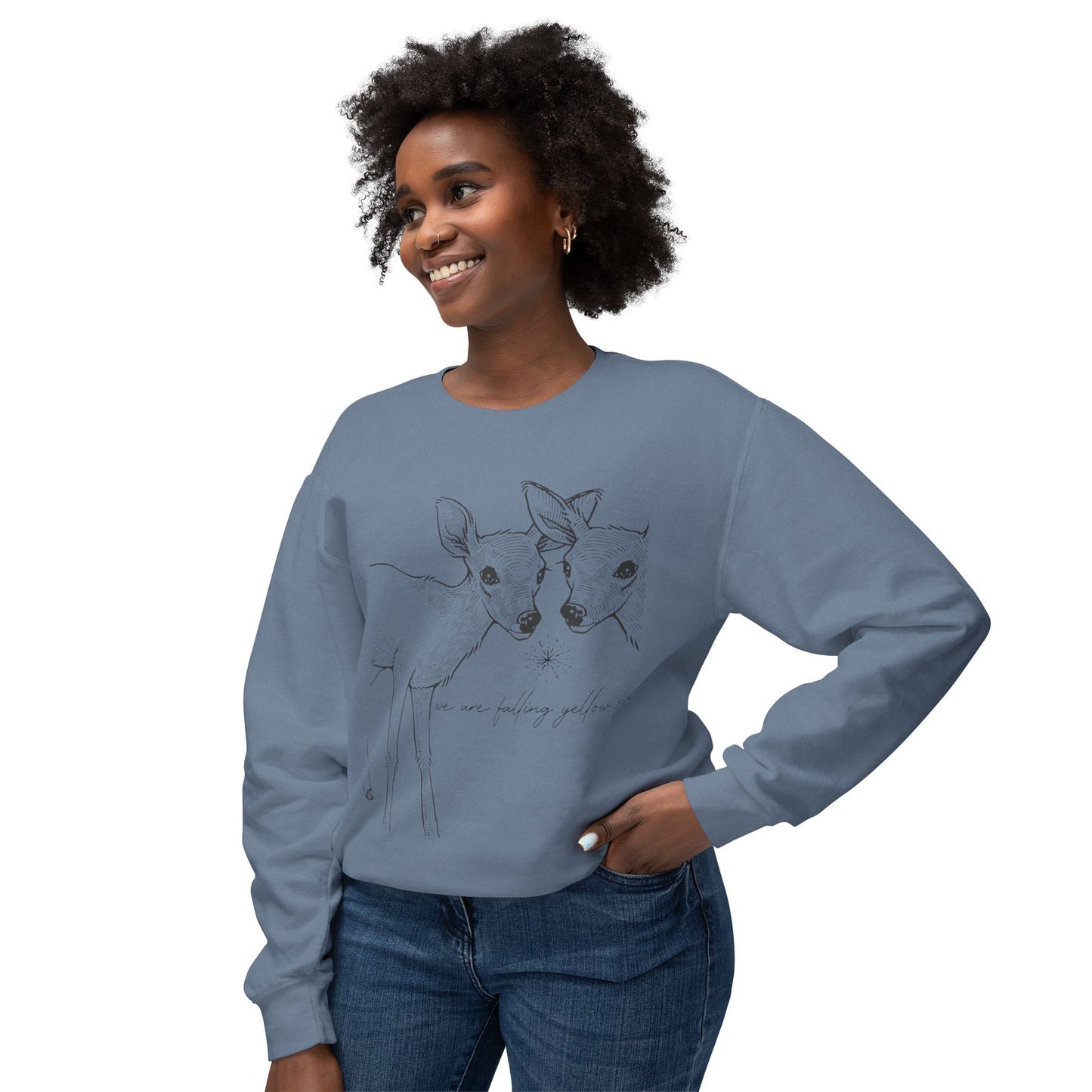 Two Deer: We are Falling Flowers Sweatshirt, Unisex- THE STORE by avalove