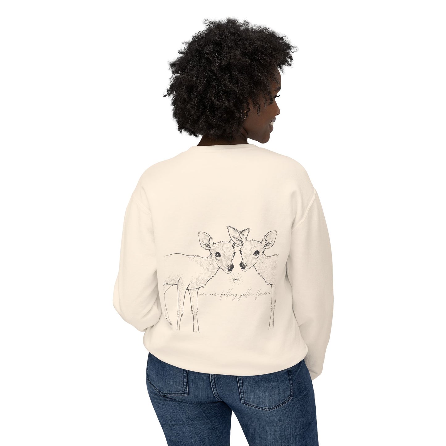 Two Deer: We are Falling Flowers Sweatshirt, Unisex- THE STORE by avalove