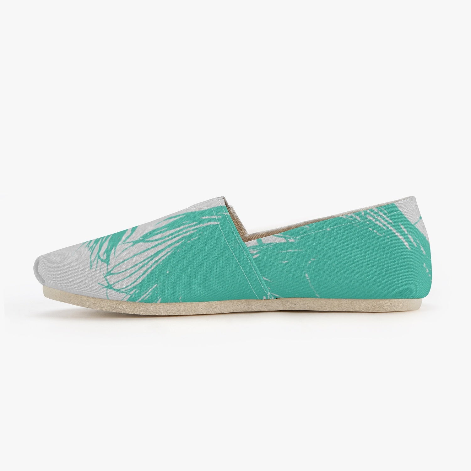 Peacock  Feathers Slip on Sneakers