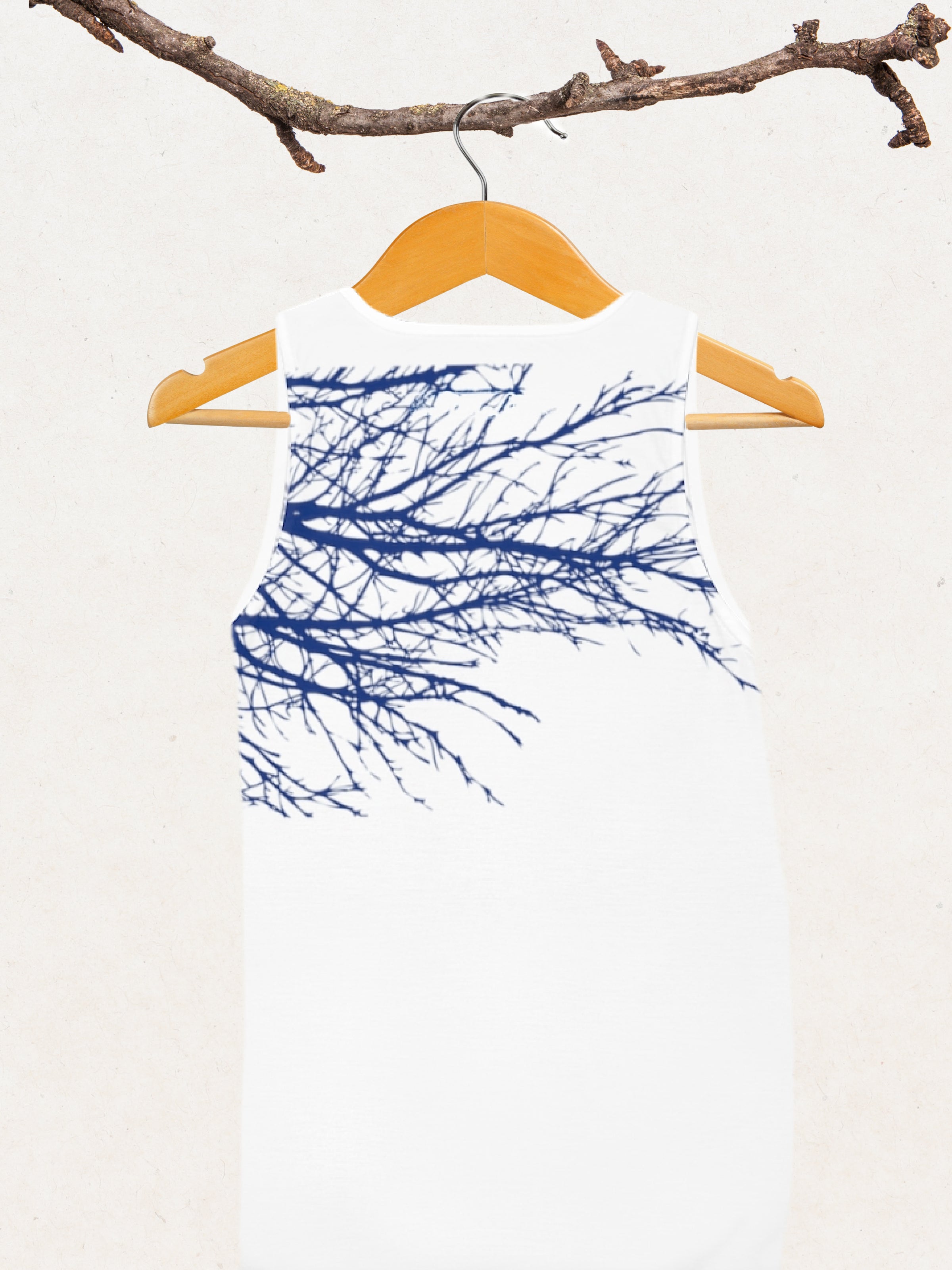 Big Branch Tank in Navy and White